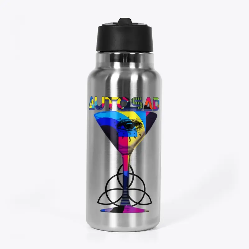 Multi-Colored Martini Glass by Autosad