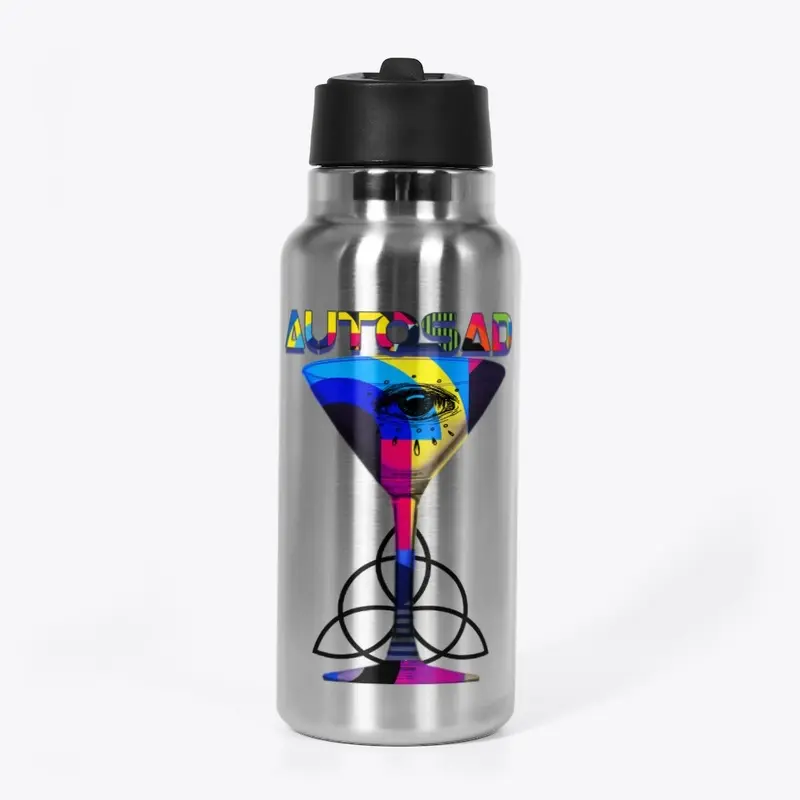 Multi-Colored Martini Glass by Autosad